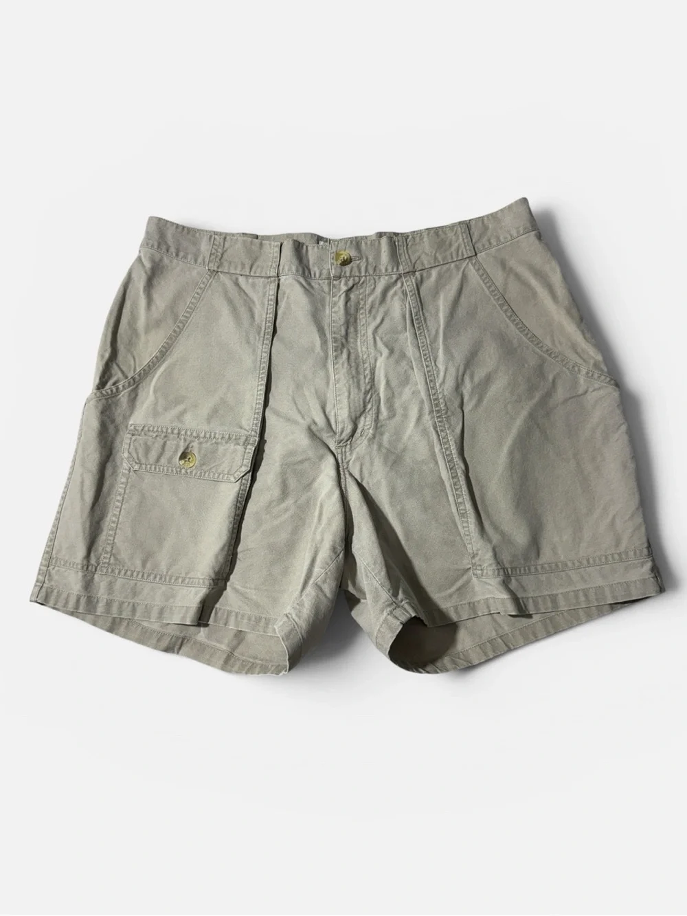 VINTAGE Banana Republic mens 33 tan khaki safari chino shorts EUC